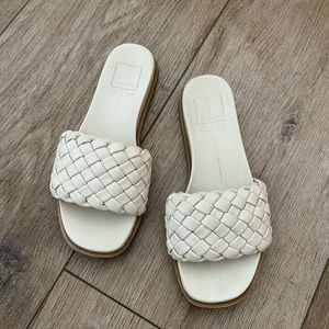 Dolce vita white braided sandals